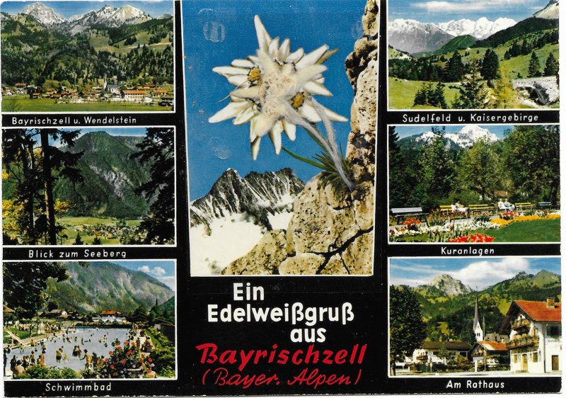 US. Germany. Bavarian Alps Includes a pressed flower. Nice.    Unused