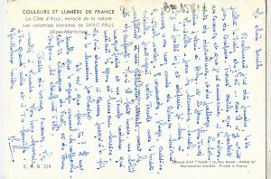 BF15811 a m saint paul la cote d azur les colombes blanc france front/back image