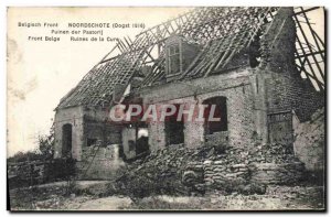 Postcard Ancient Ruins Noordschote Cure Army