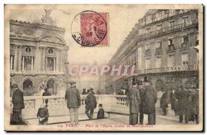 Paris Old Postcard Place of & # 39opera staircase Metropolitain