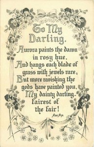 Arts Crafts Darling saying artist impression C-1910 Postcard 20-13870