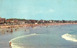 Vintage Postcard 1961 View of Long Sands Beach York Beach Maine ME