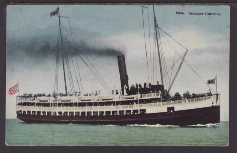 Steamer Cabrillo Postcard