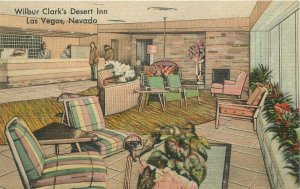 Postcard 1940s Las Vegas Nevada Wilbur Clark's Desert Inn occupation 23-11195