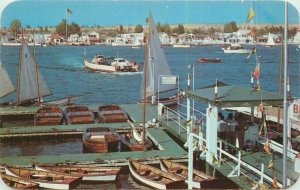 Balboa Island California Recreation Boats 1950s Dexter Royal Postcard 21-10451