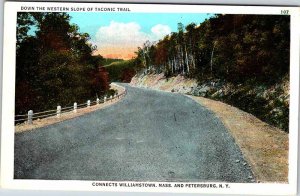 Postcard ROAD SCENE Petersburg New York NY AK5039