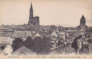 France Strasbourg Panorama prs du Pont Couvert