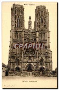 Toul - Facade of the Cathedral - Old Postcard