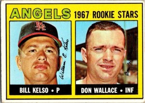 1968 Topps Baseball Card '67 Team Leaders California Angels sk3514