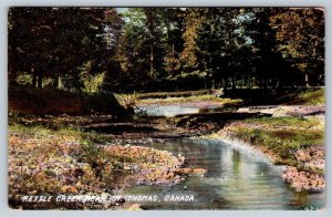 Kettle Creek, St Thomas Ontario Canada, Antique Nerlich & Co Postcard