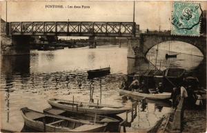 CPA PONTOISE - Les deux Ponts (380740)