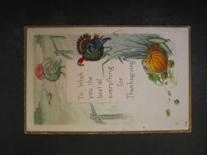 Thanksgiving Turkey c1910 Postcard