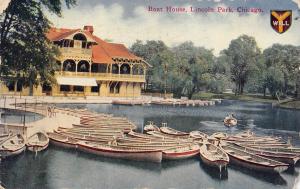 Chicago Illinois 1911 Postcard Boat House Lincoln Park