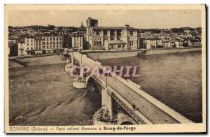 Postcard Ancient Romans Bridges Reliant Romans Bourg de Peage