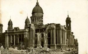 CA - San Francisco. April 1906 Earthquake & Fire. City Hall