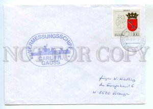 486528 1993 Germany Carl Fr Gauss survey ship special cancellation COVER