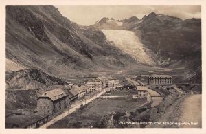 Gletsch Switzerland Rhonegletscher Real Photo Vintage Postcard JF686525