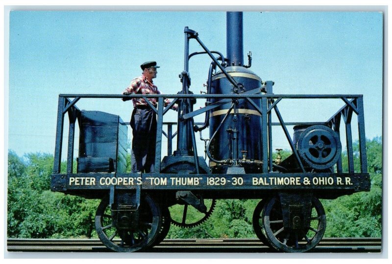 c1960's Peter Cooper Tom Thumb Replica Baltimore Maryland MD Unposted Postcard