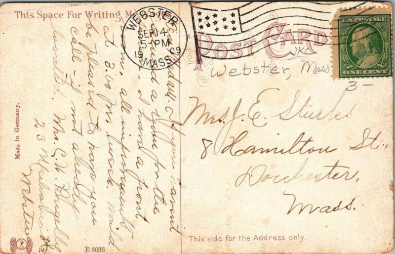 Webster Massachusetts~School Street North~1909