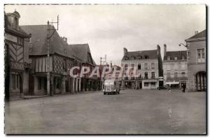 Modern Postcard La Guerche de Bretagne The Porches and Old Town Hall