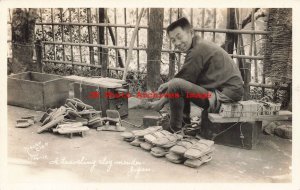 Japan, RPPC, Japanese Traveling Clog Mendor, Nielen Photo No 1754-19