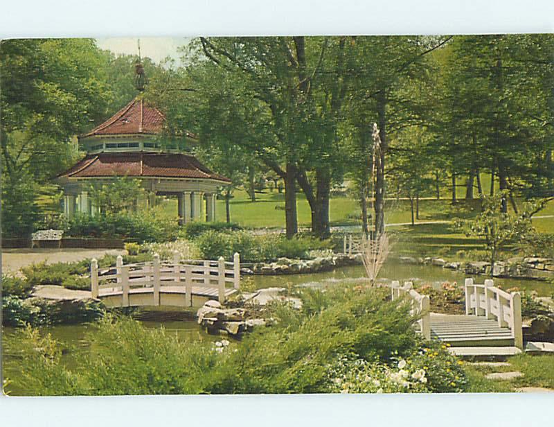 Unused Pre-1980 GARDEN BRIDGE AT SHERATON HOTEL French Lick Indiana IN Q8377