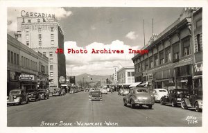 330759-Washington, Wenatchee, RPPC, Street Scene, Business Section, Ellis 7114