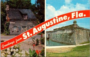 Florida Greetings From St Augustine Split View