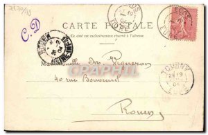 Old Postcard Portal De La Cathedrale Evreux