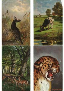 ANIMAUX ANIMALS Mostly ARTIST SIGNED ILLUSTRATEUR 60 CPA (L4538)