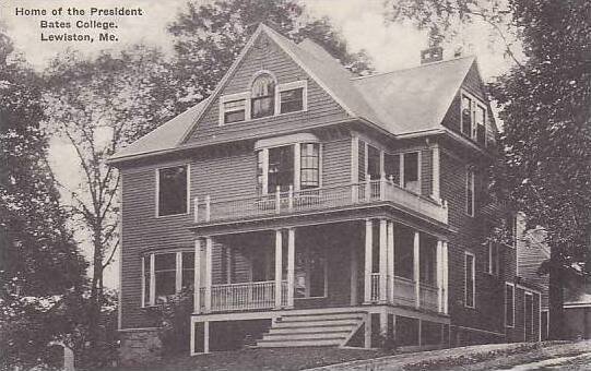 Maine Lewiston Home Of The President Hall Bates College Albertype