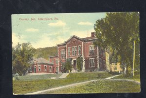 SMETHPORT PENNSYLVANIA PA. COUNTY JAL PRISON VINTAGE POSTCARD 1915