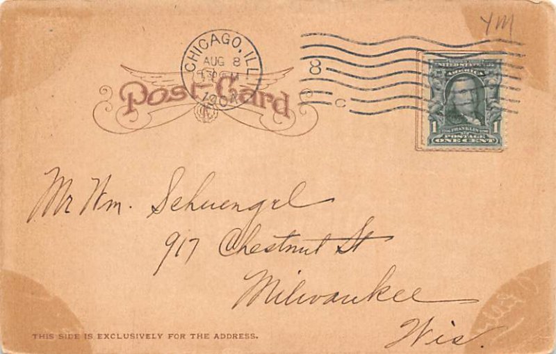 The Public Library Chicago IL USA Postcard