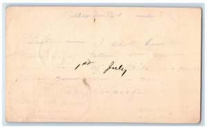 c1880's A.A. Morse Tobacco Cigars Little Falls NY Jewett NY Postal Card