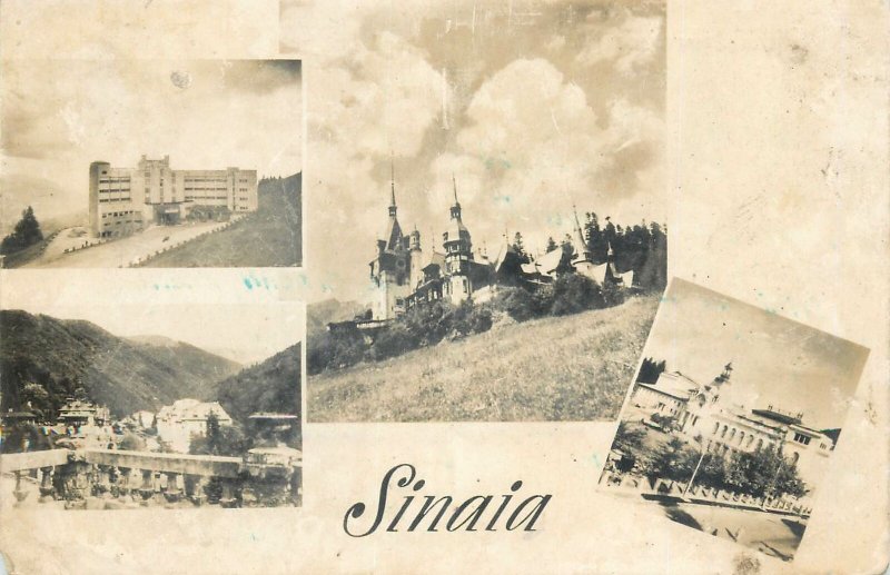 Postcard Romania RPR Sinaia multi view