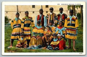 Seminole  Native Americans  Florida   Postcard  1935