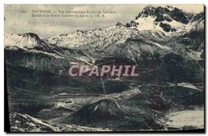 Old Postcard Dauphine Panoramic Col du Lautaret Col and Grand Galibier