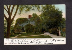 RI Betsy Williams Cottage House Roger Park Providence Rhode Island UDB Postcard