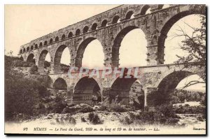 Postcard Old Nimes Pont du Gard