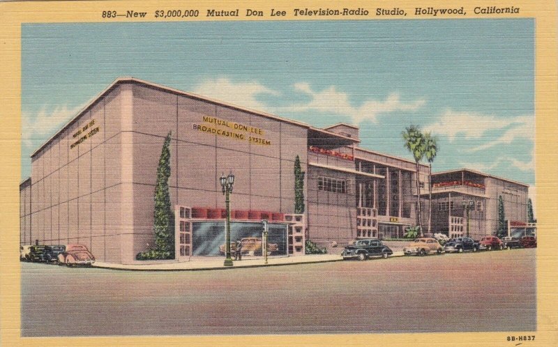 California Hollywood Mutual Don Lee Television-Radio Studio Curteich sk2412