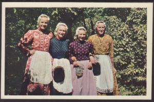 Costumes,Women,West Frieslands,Netherlands Postcard