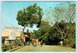 HONG KONG ~ Road Entrance LUKMACHOW Border Forbidden Area 4 x 6 Postcard