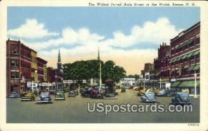 Widest Paved Main Street in Keene, New Hampshire