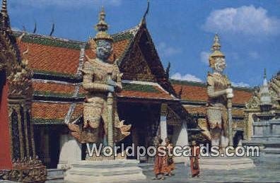 Wat Phra Keo, Emerald Buddha Temple Bangkok Thailand 1972 