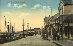 Bermuda - Front Street West Storefront c1910 Postcard