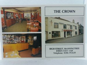Vintage Advert Postcard The Crown Public House Pub High St Manningtree Essex