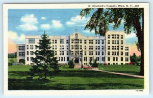 3 Postcards UTICA, NY ~ Street Scene, Faxton Hospital, St. Elizabeth's Hospital