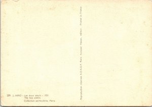 The Two Sisters J. Miro Collection Paris Postcard