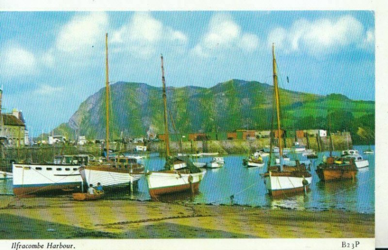 Devon Postcard - Ilfracombe Harbour. Posted 1978 - Ref TZ7404