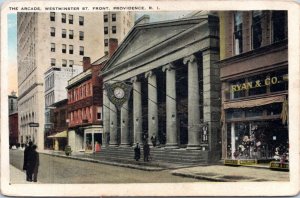 Postcard RI Providence - The Arcade, Westminster St.